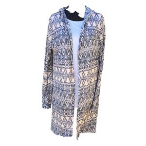 Rendezvous Aztec Hooded Duster Cardigan